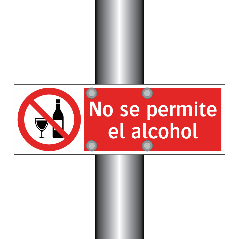 No se permite el alcohol