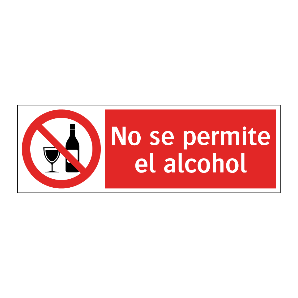 No se permite el alcohol