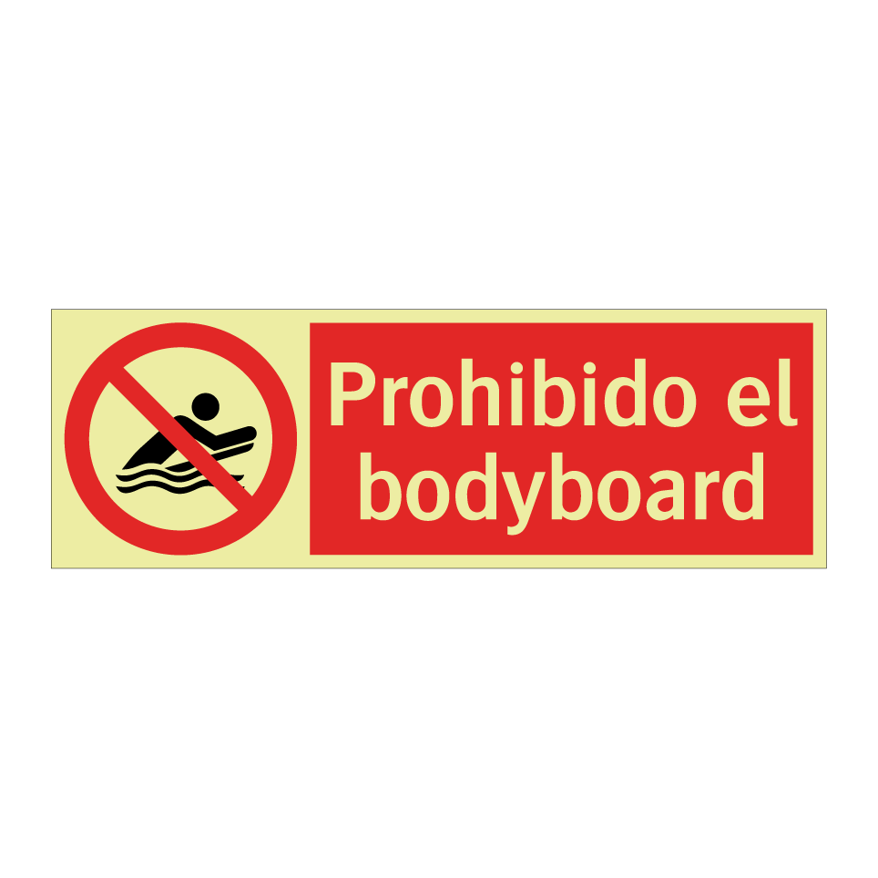 Prohibido el bodyboard