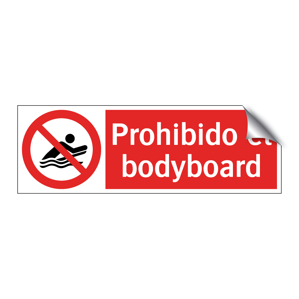 Prohibido el bodyboard
