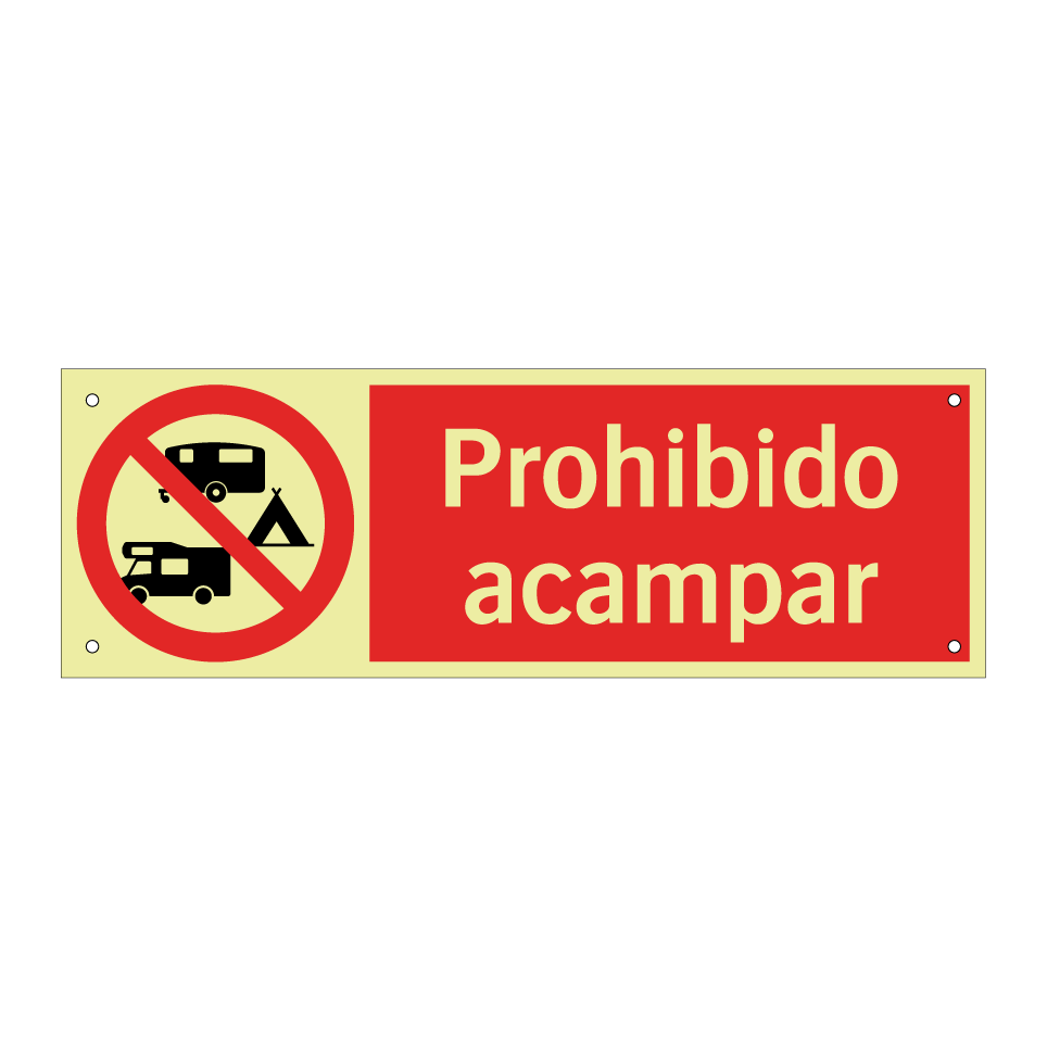 Prohibido acampar