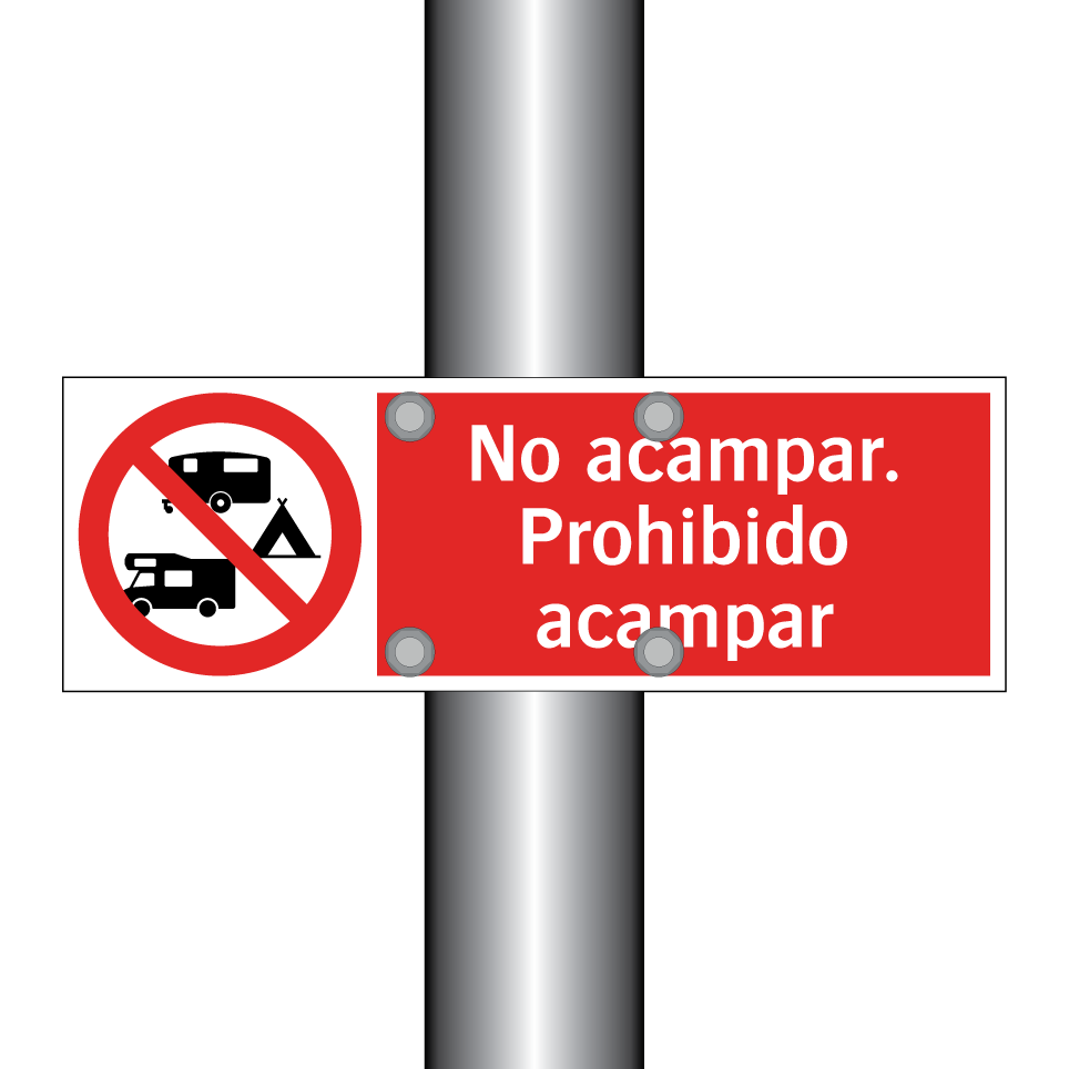 No acampar. Prohibido acampar