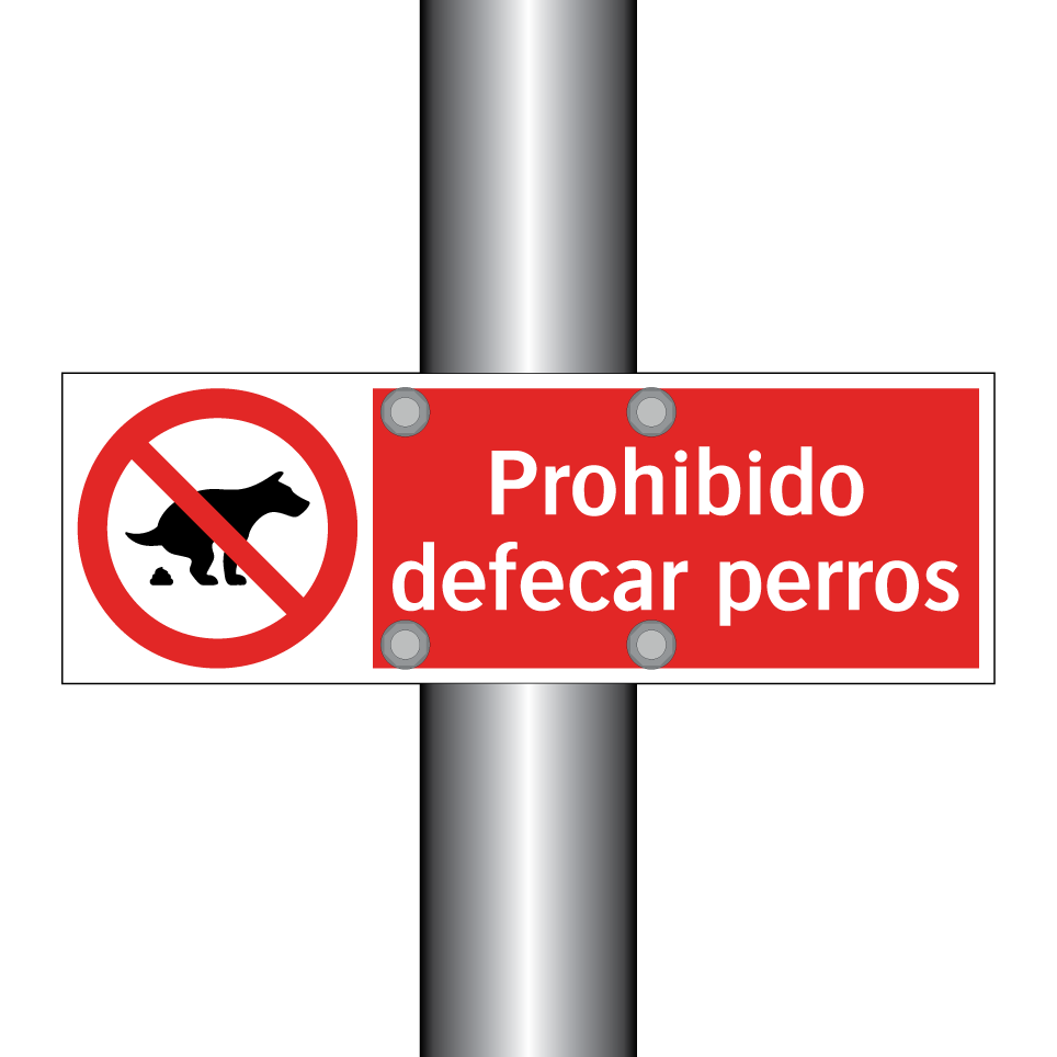 Prohibido defecar perros