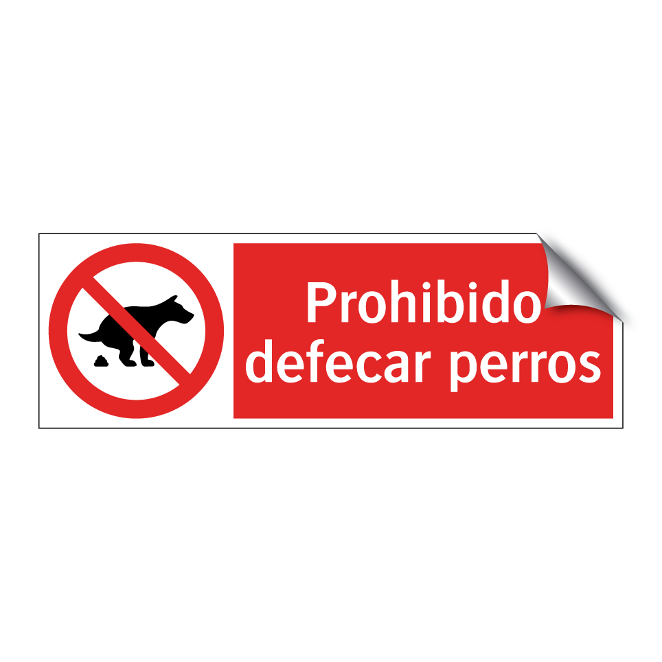 Prohibido defecar perros