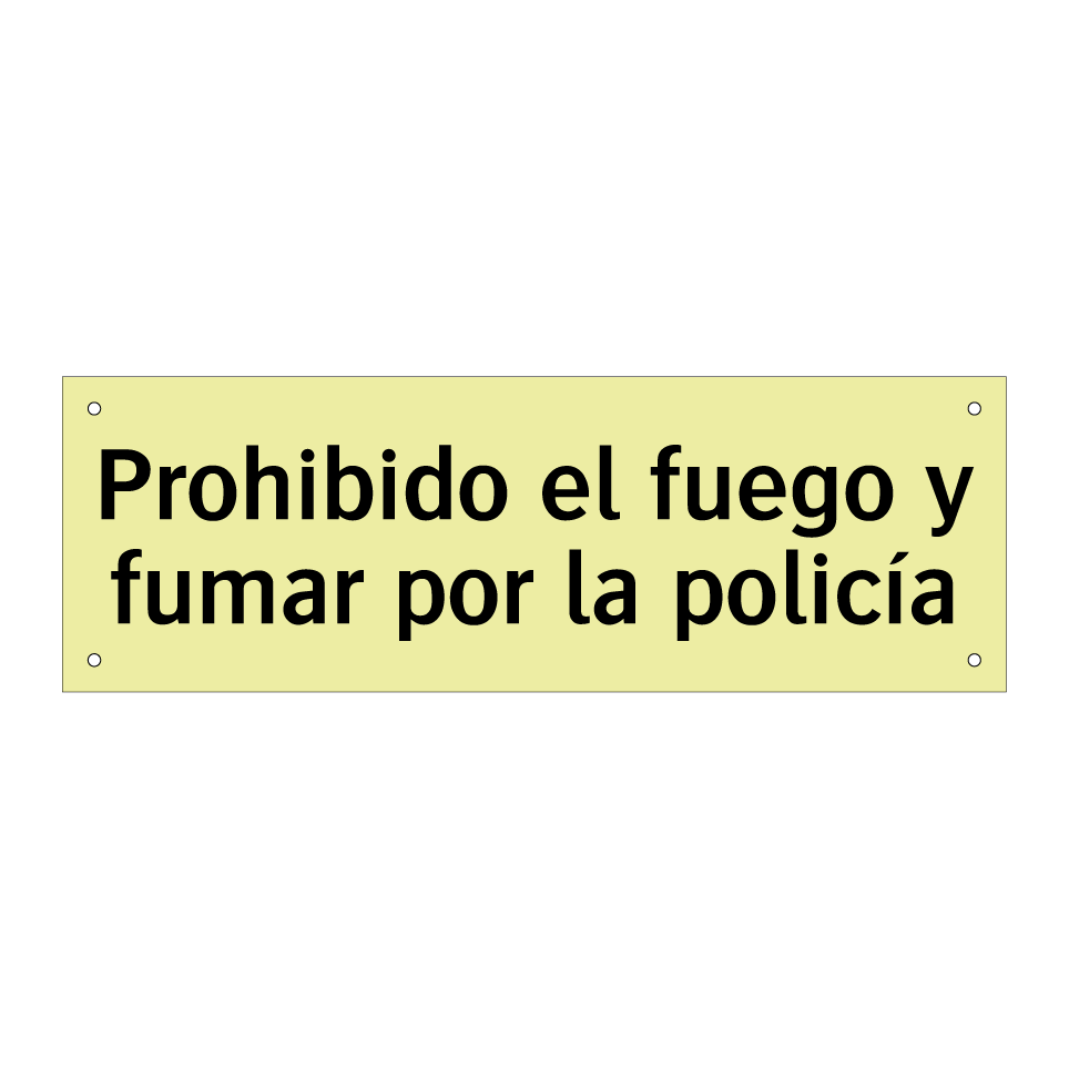 Prohibido el fuego y fumar por la policía