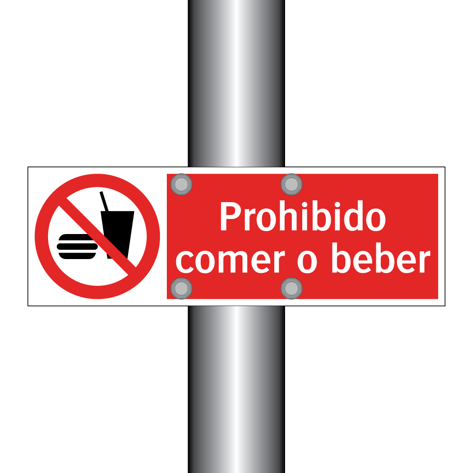 Prohibido comer o beber