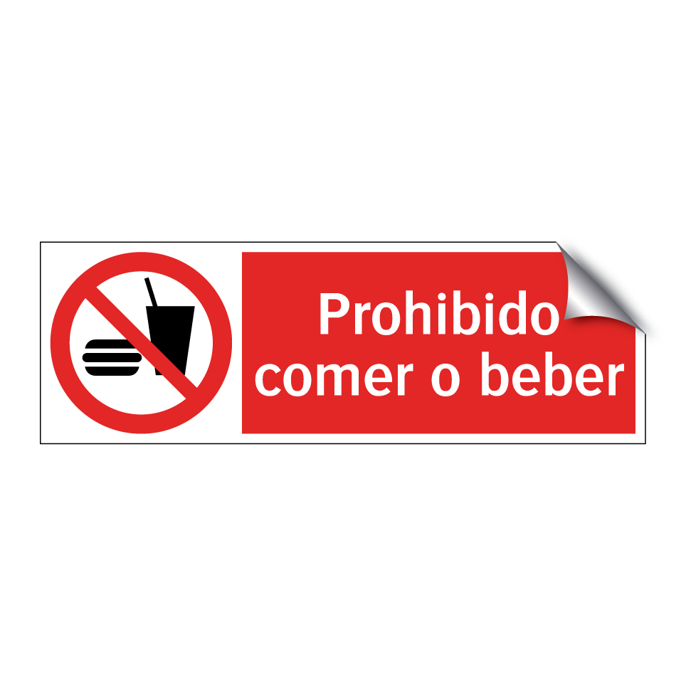 Prohibido comer o beber