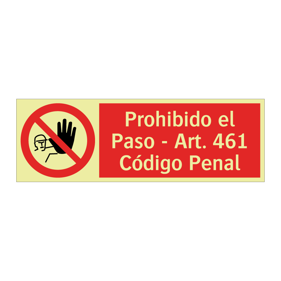 Prohibido el Paso - Art. 461 Código Penal