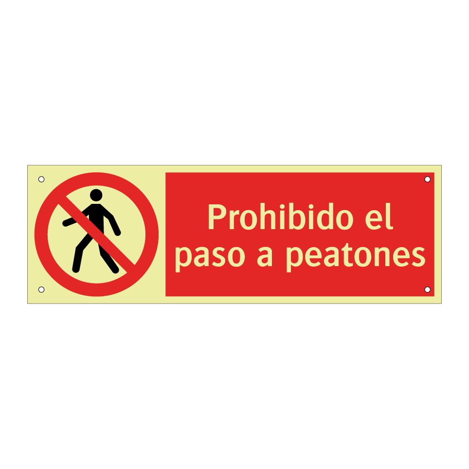 Prohibido el paso a peatones