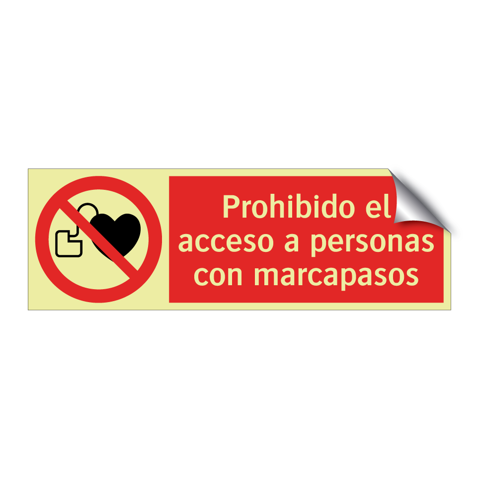 Prohibido el acceso a personas con marcapasos