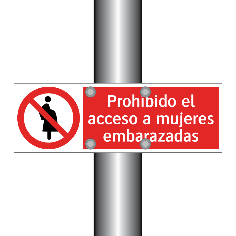 Prohibido el acceso a mujeres embarazadas