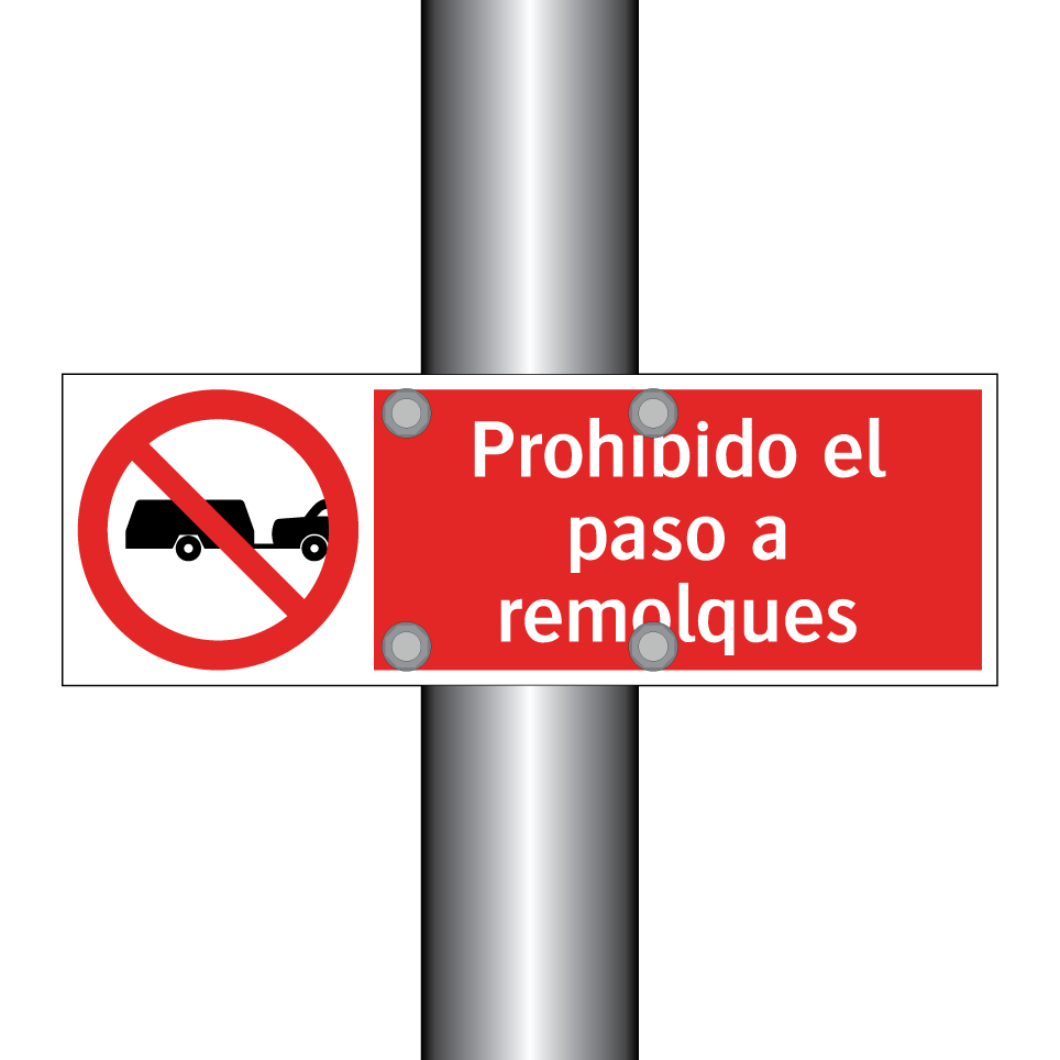 Prohibido el paso a remolques