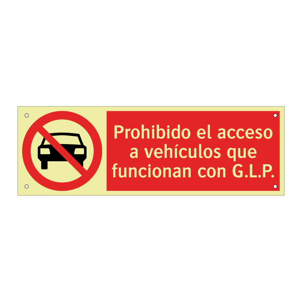 Prohibido el acceso a vehículos que funcionan con G.L.P.