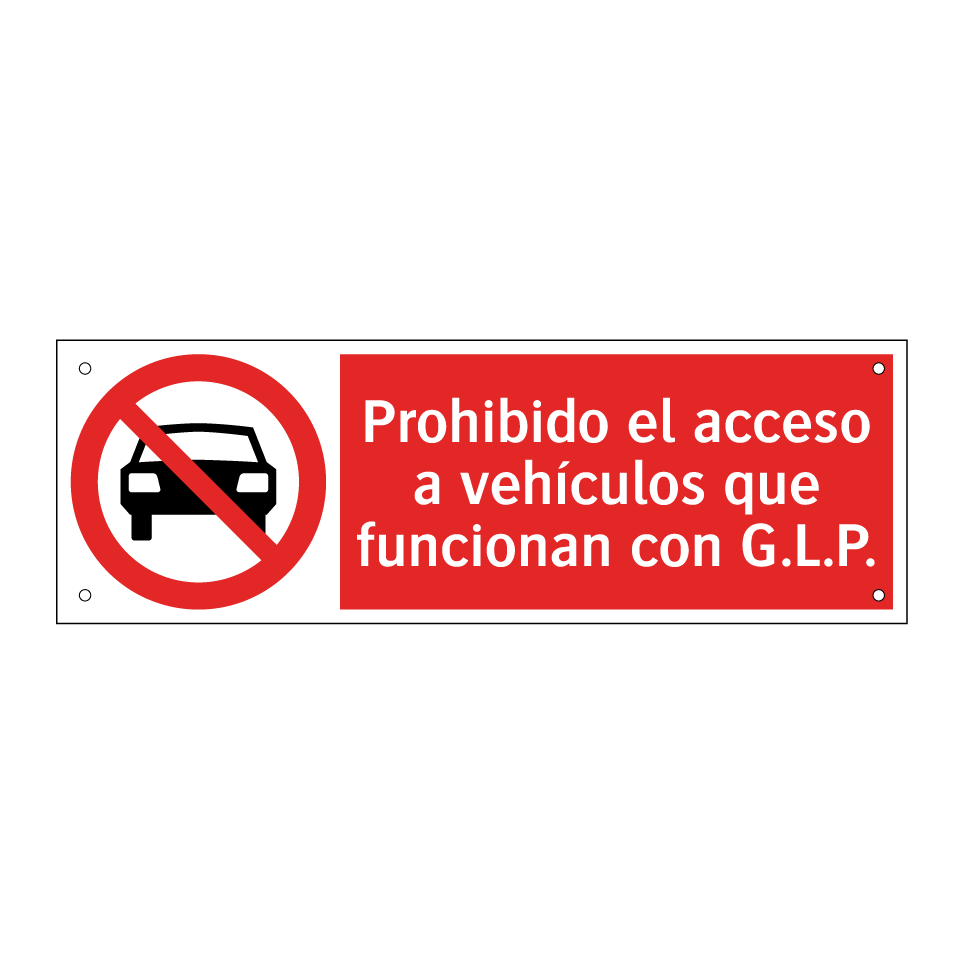 Prohibido el acceso a vehículos que funcionan con G.L.P.