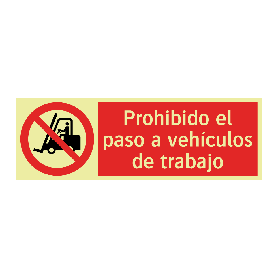 Prohibido el paso a vehículos de trabajo