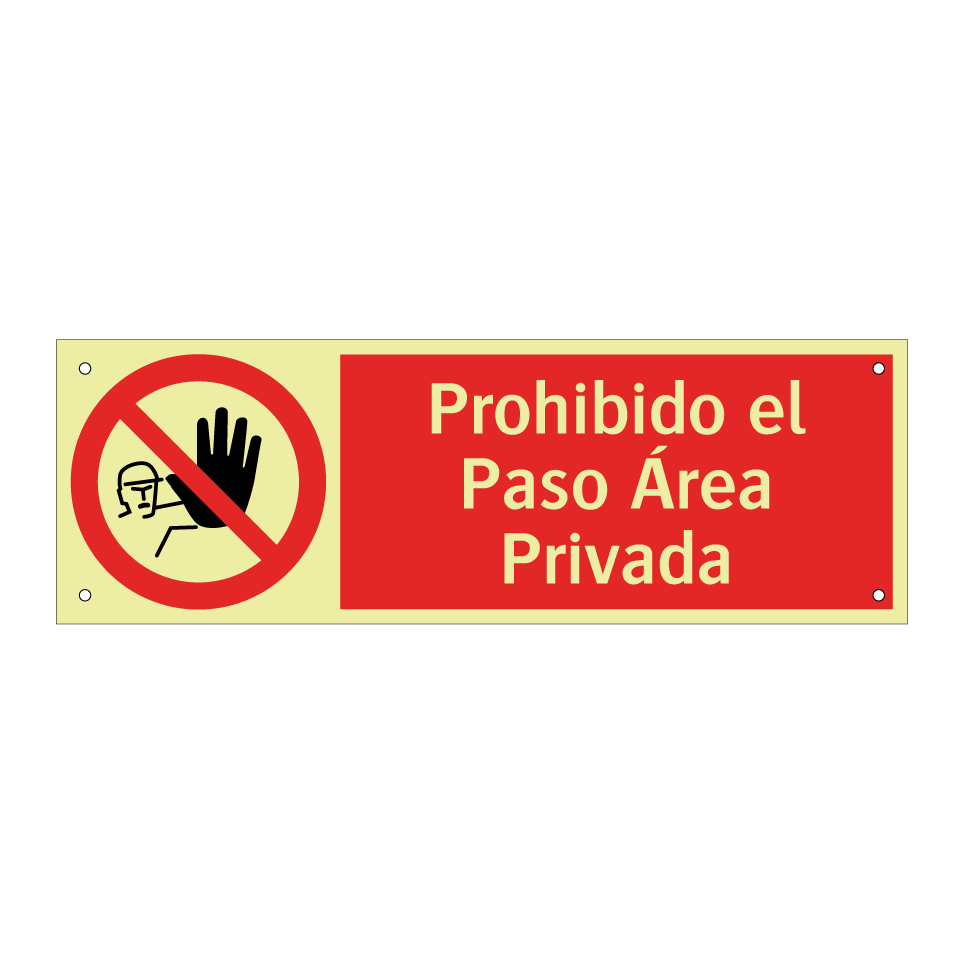 Prohibido el Paso Área Privada