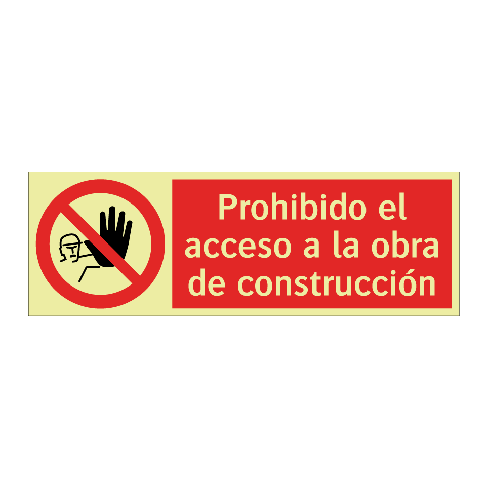 Prohibido el acceso a la obra de construcción