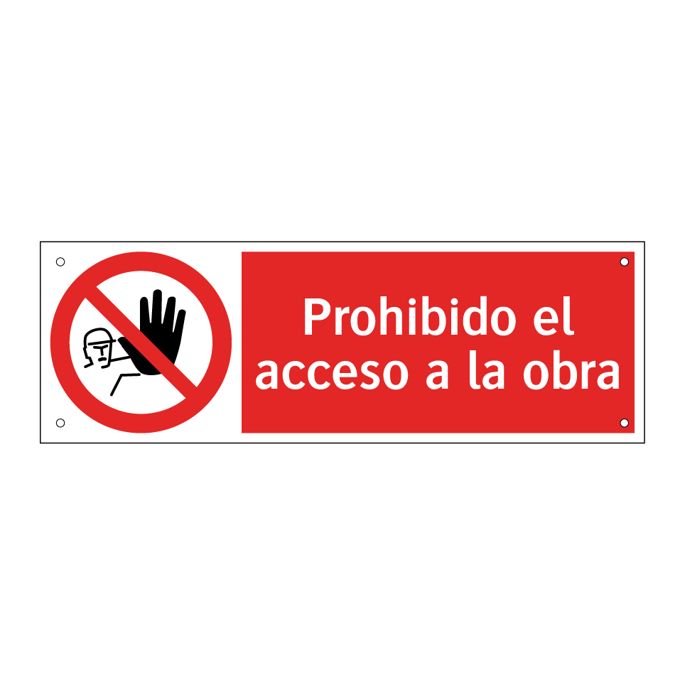 Prohibido el acceso a la obra