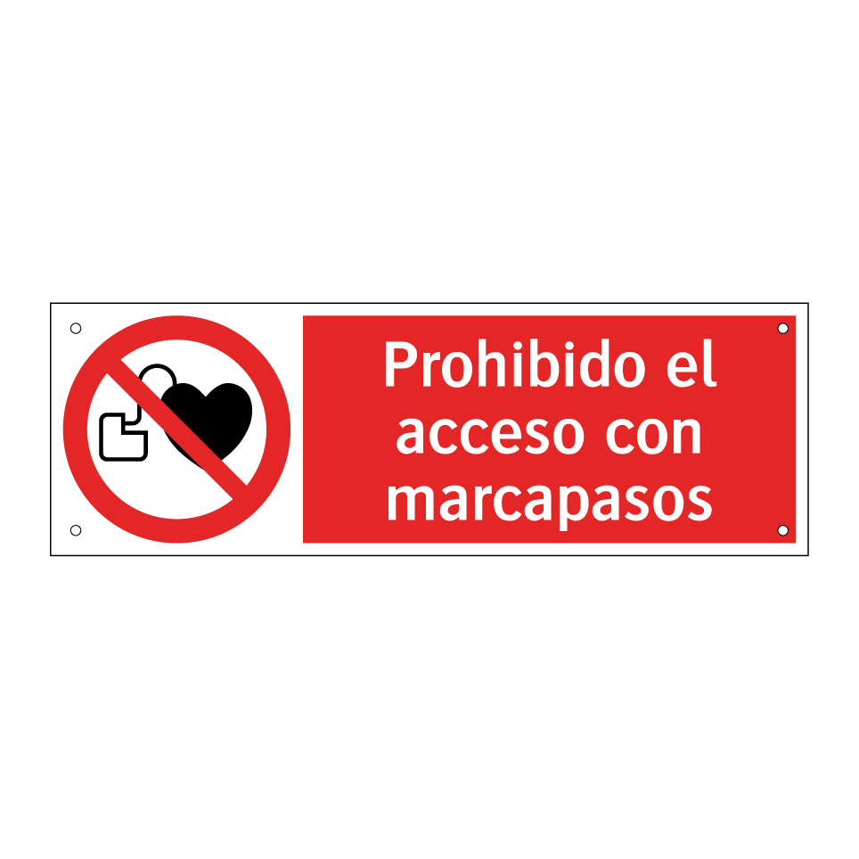 Prohibido el acceso con marcapasos