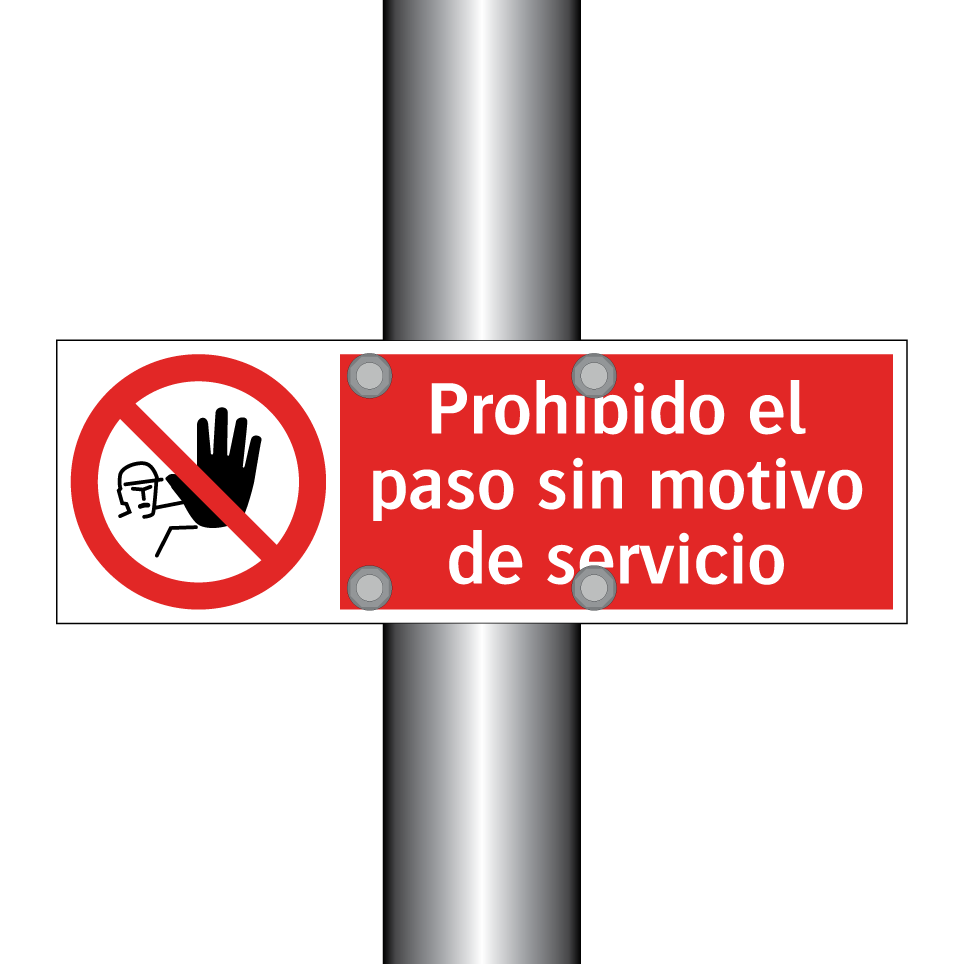 Prohibido el paso sin motivo de servicio