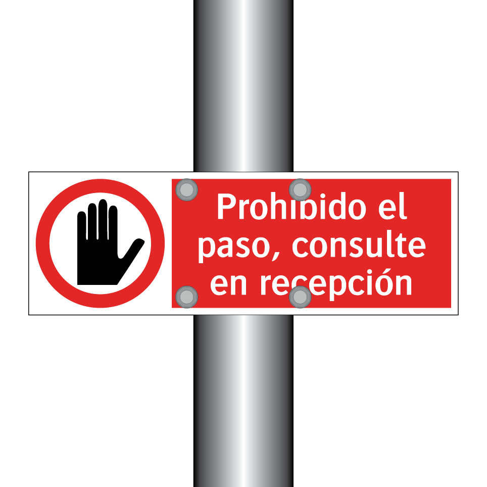 Prohibido el paso, consulte en recepción