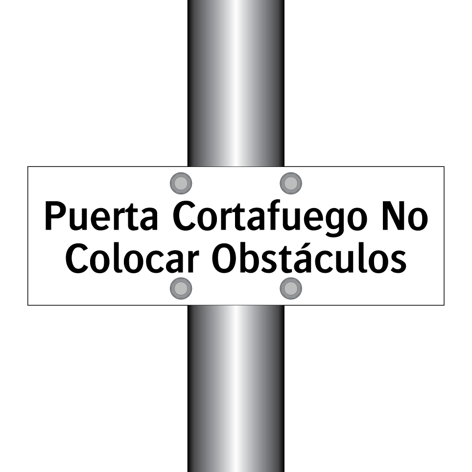 Puerta Cortafuego No Colocar Obstáculos