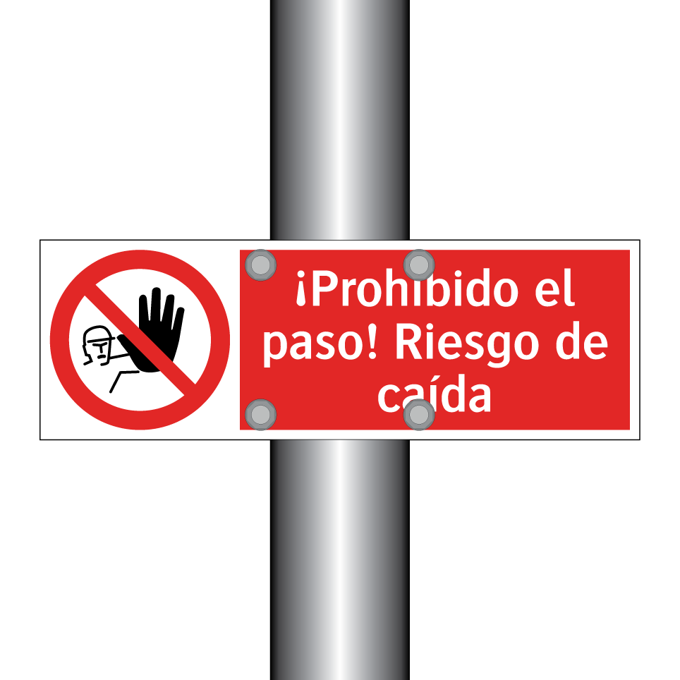 ¡Prohibido el paso! Riesgo de caída