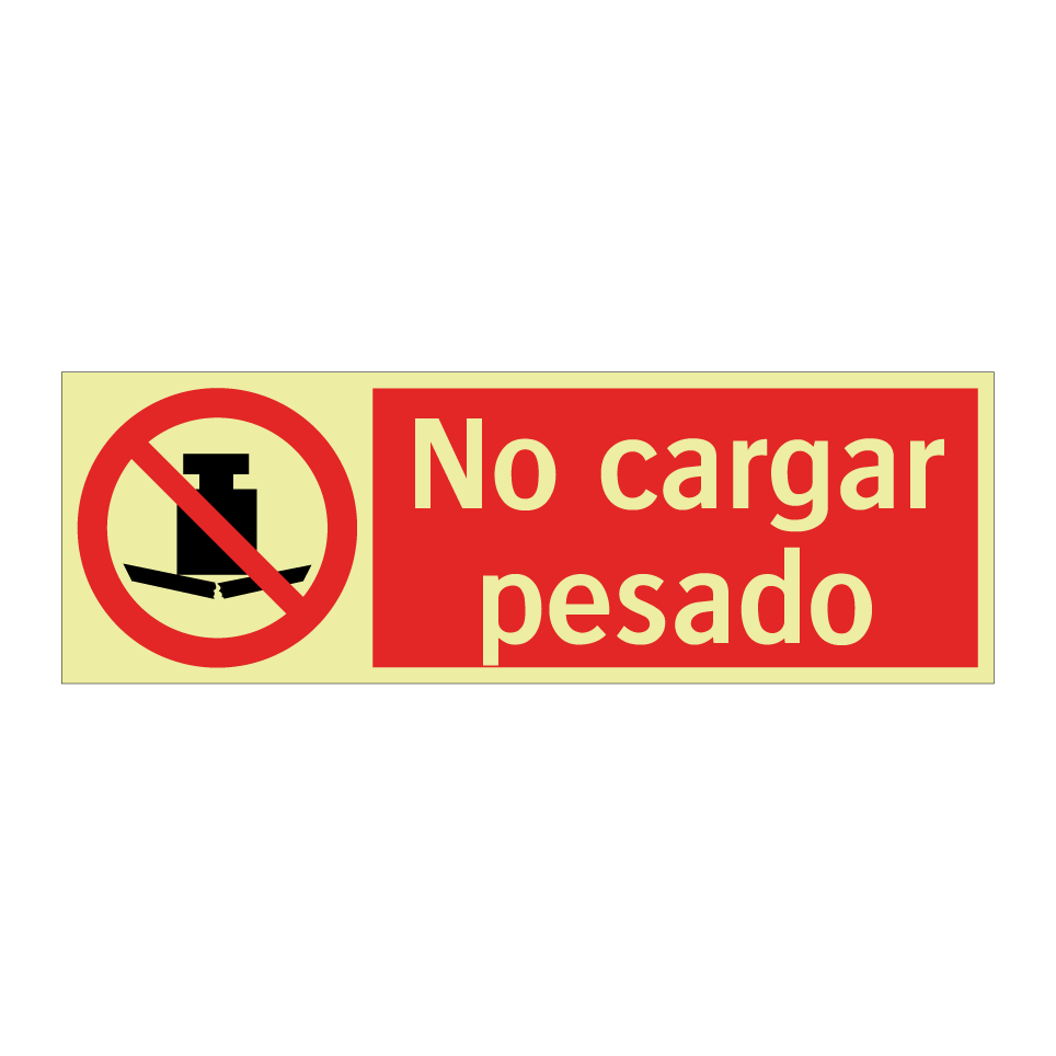 No cargar pesado