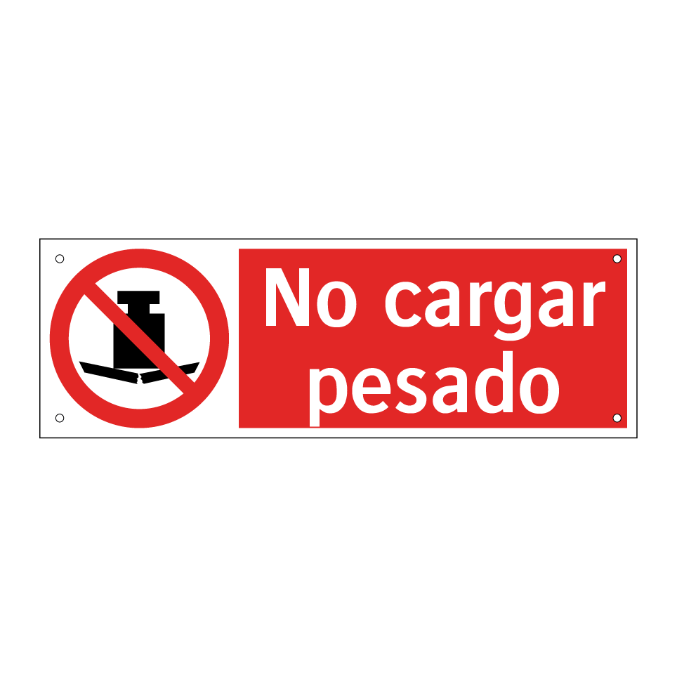 No cargar pesado