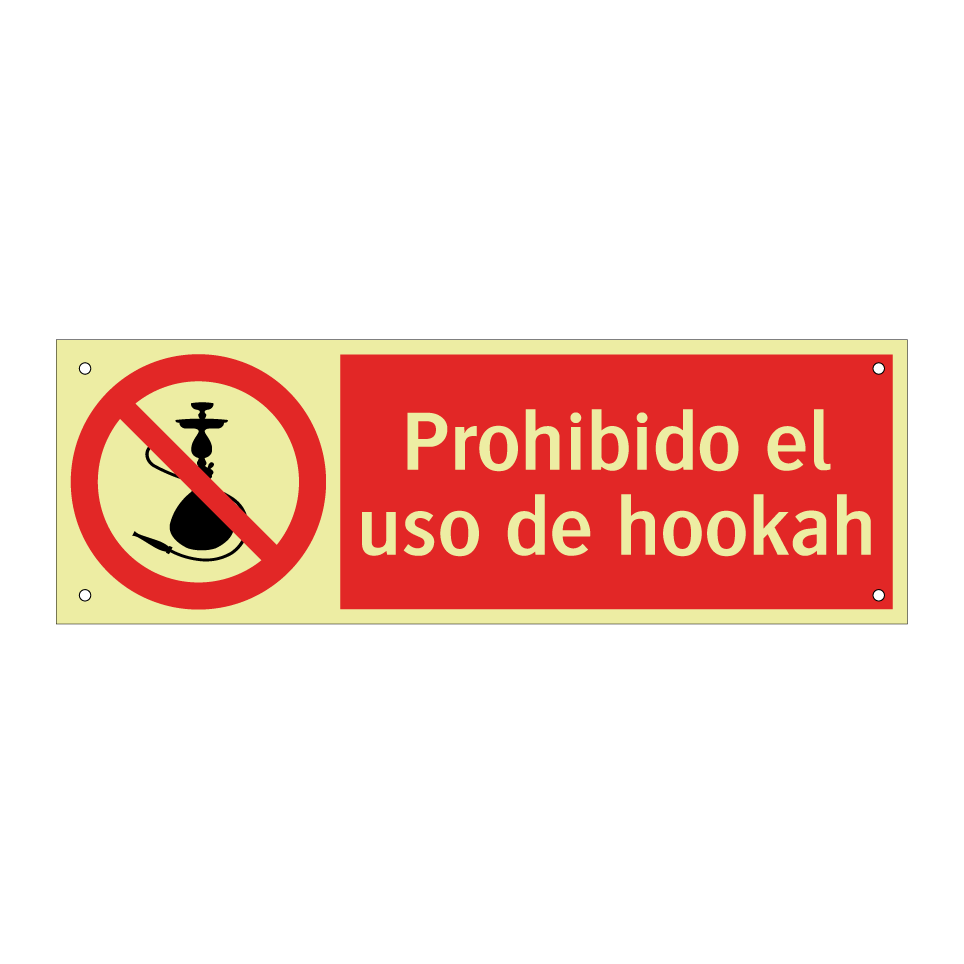 Prohibido el uso de hookah