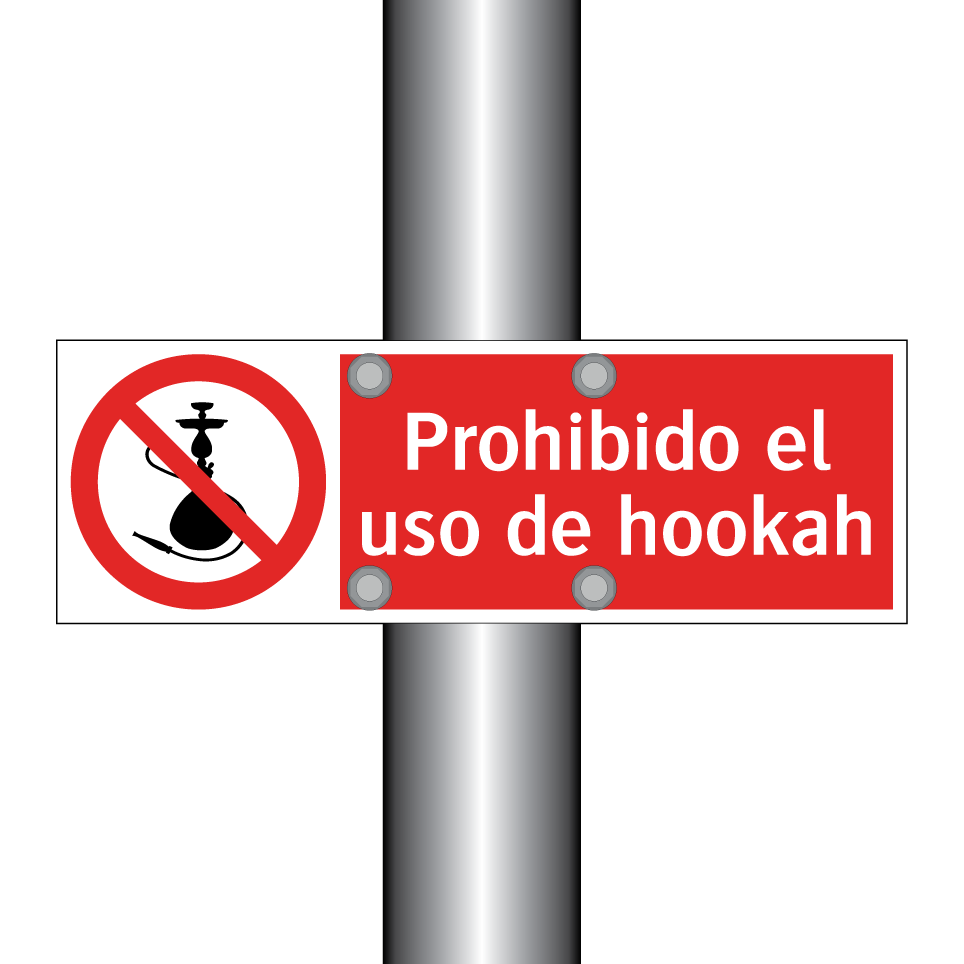 Prohibido el uso de hookah