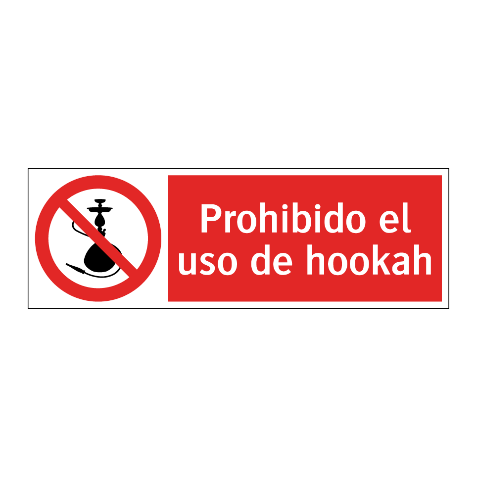 Prohibido el uso de hookah