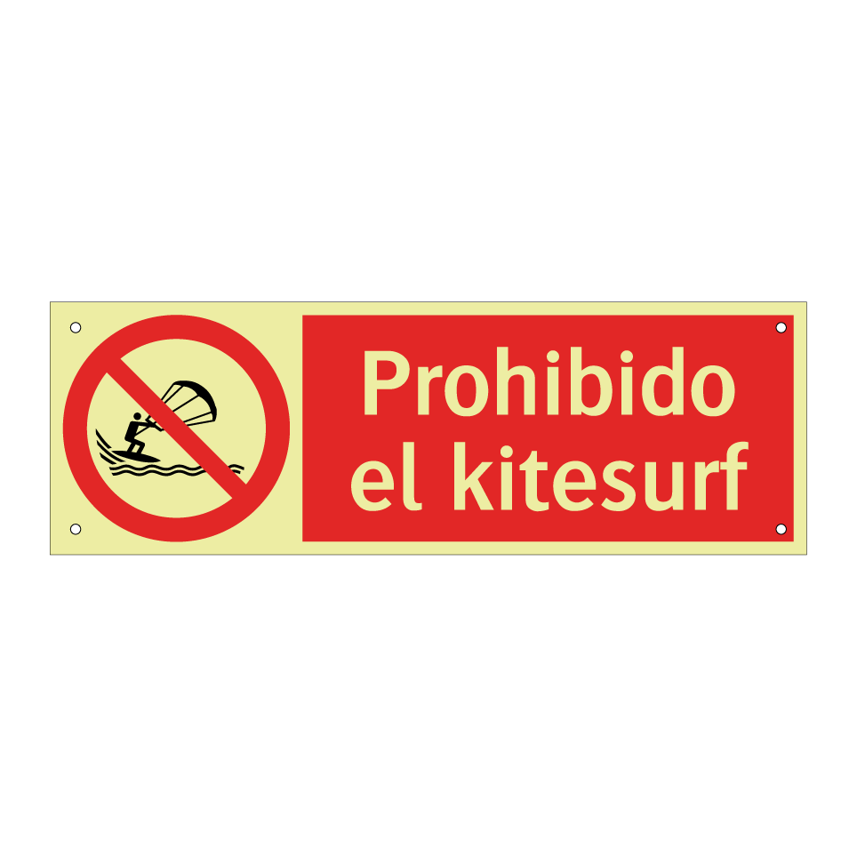 Prohibido el kitesurf