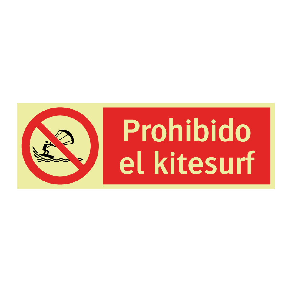 Prohibido el kitesurf