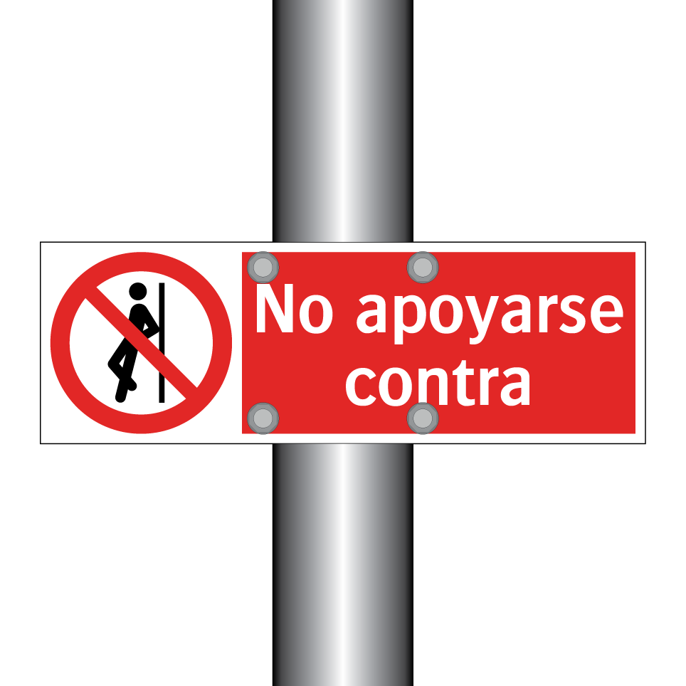 No apoyarse contra