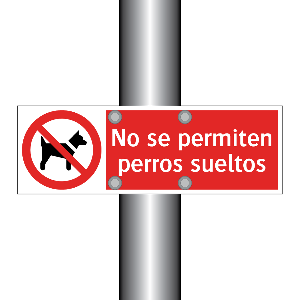 No se permiten perros sueltos