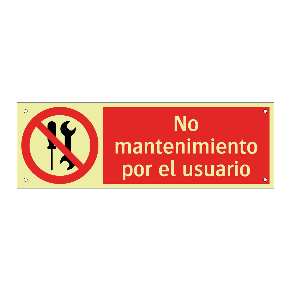 No mantenimiento por el usuario