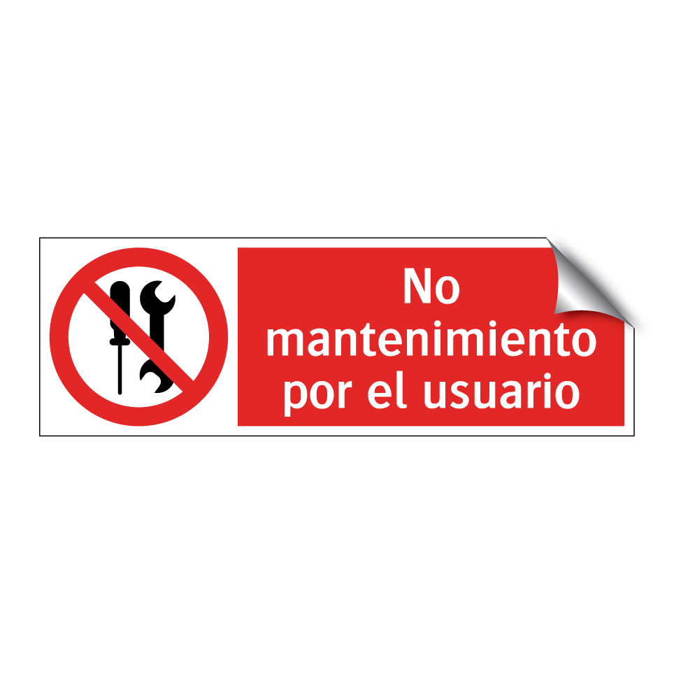 No mantenimiento por el usuario