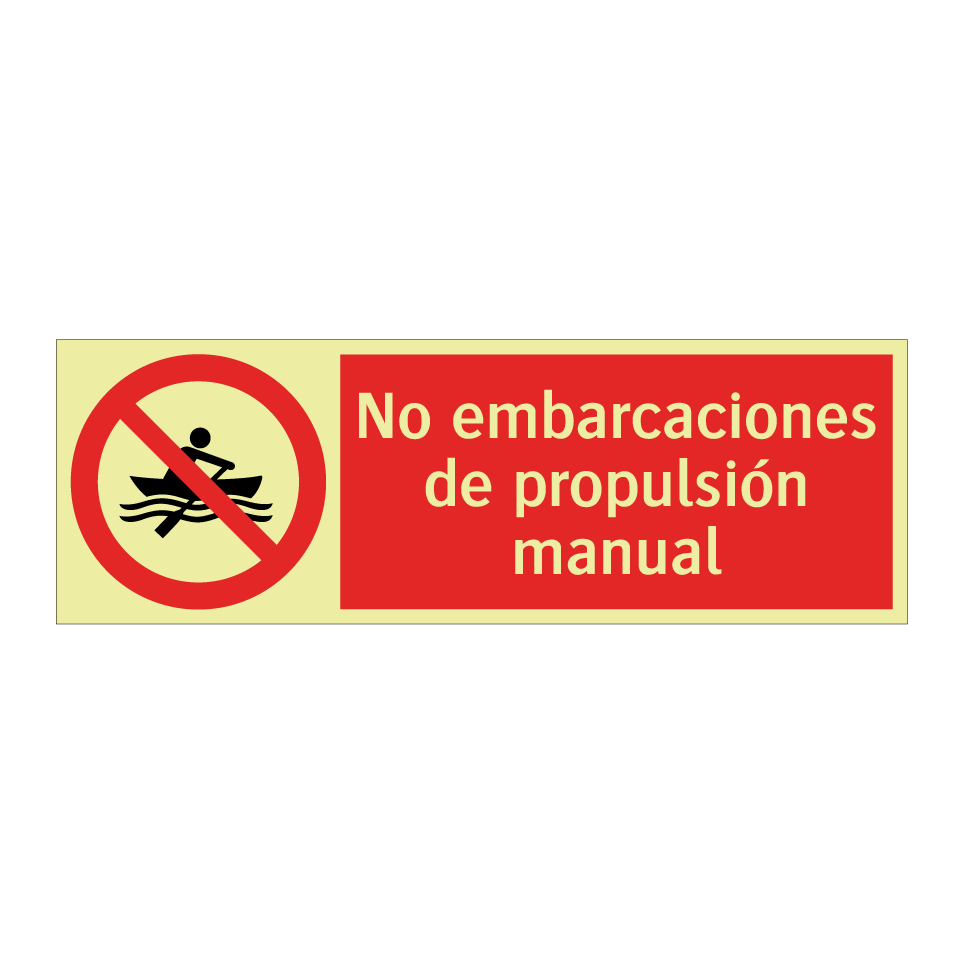 No embarcaciones de propulsión manual