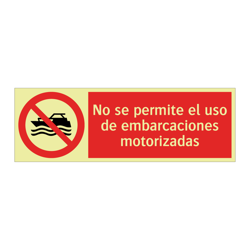No se permite el uso de embarcaciones motorizadas