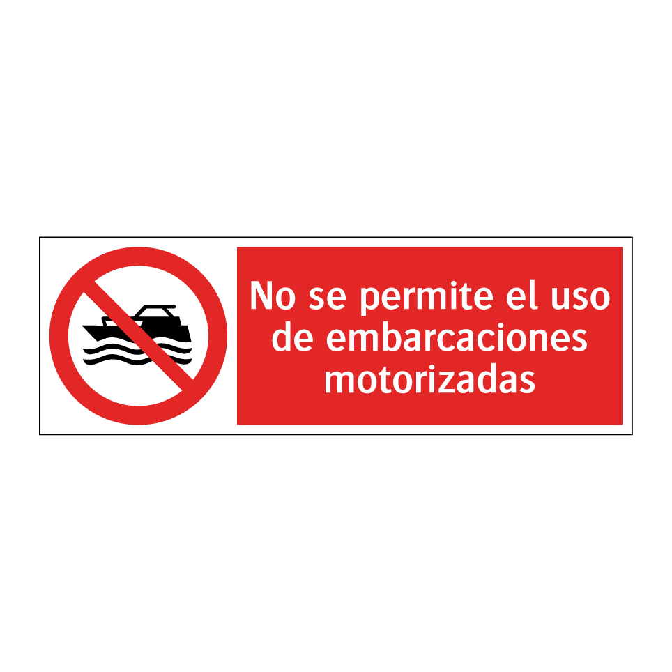 No se permite el uso de embarcaciones motorizadas