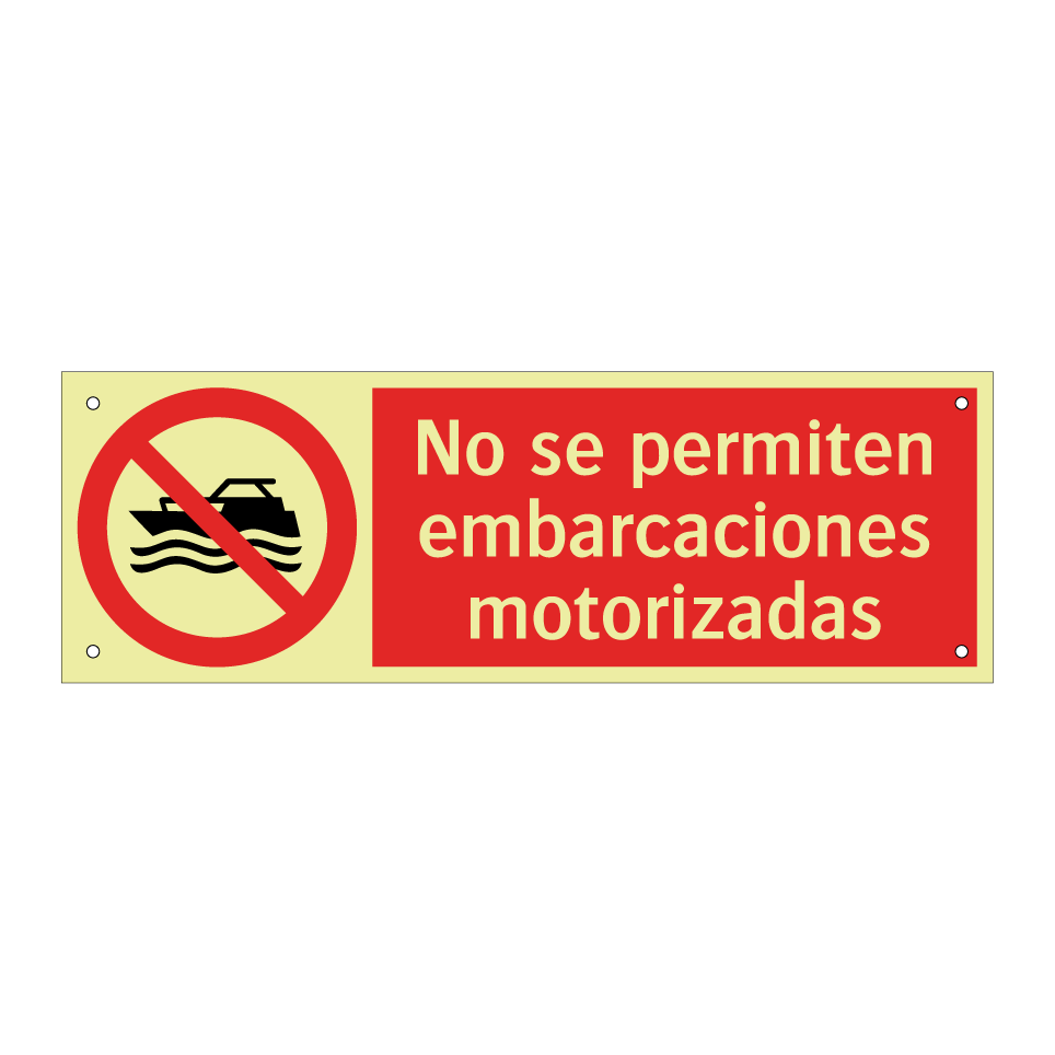 No se permiten embarcaciones motorizadas
