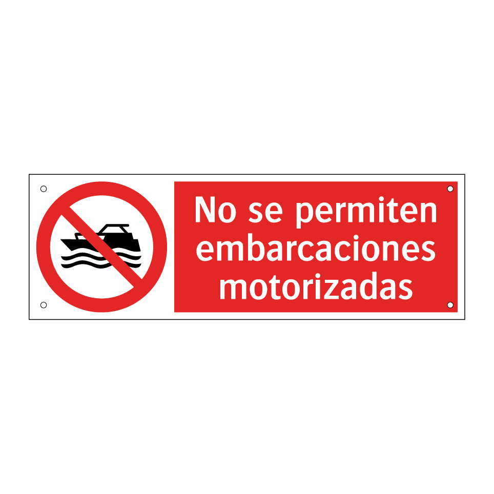 No se permiten embarcaciones motorizadas