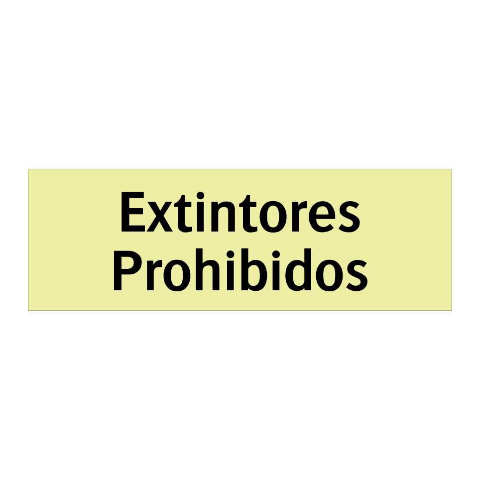 Extintores Prohibidos