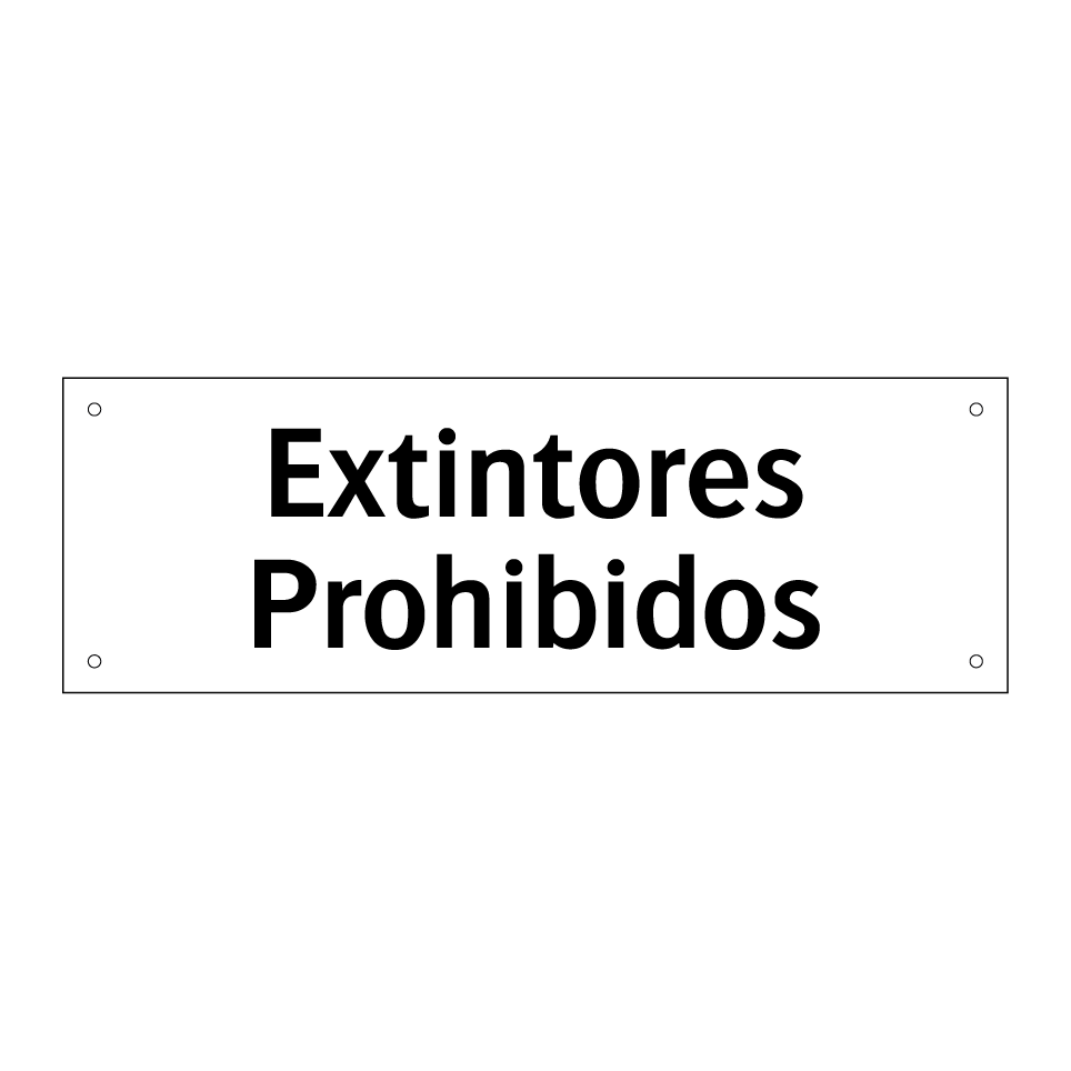 Extintores Prohibidos