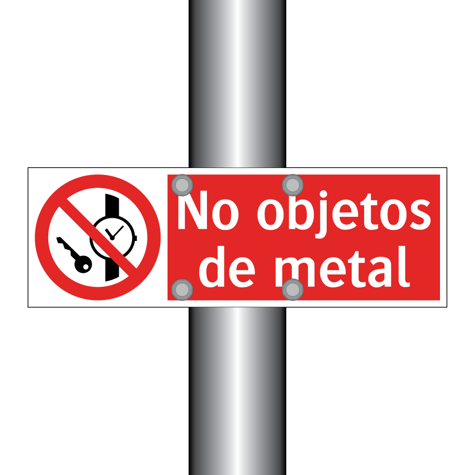 No objetos de metal