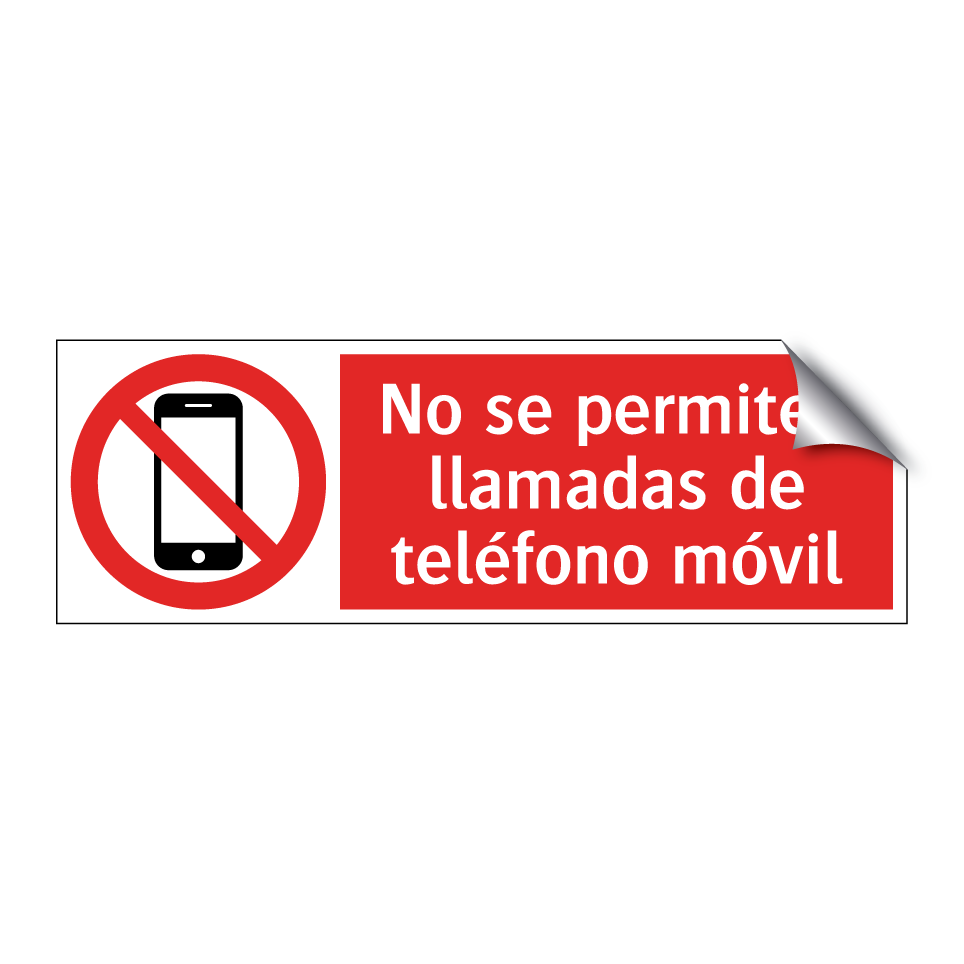 No se permiten llamadas de teléfono móvil