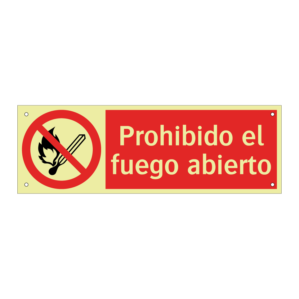 Prohibido el fuego abierto