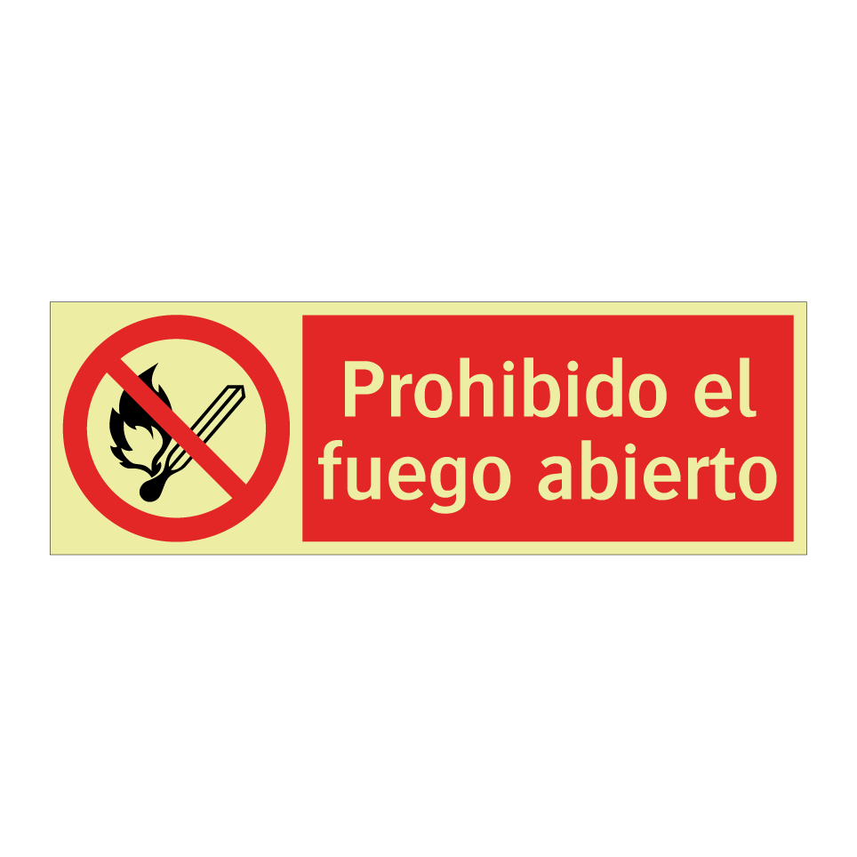 Prohibido el fuego abierto