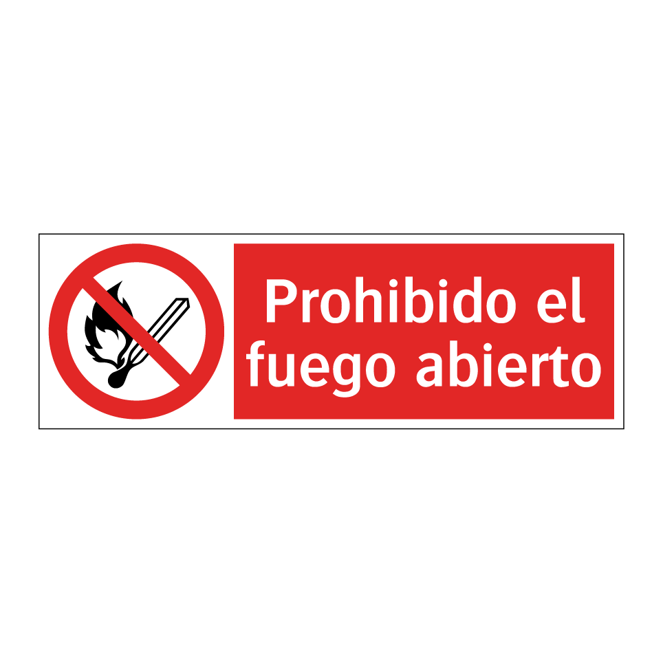Prohibido el fuego abierto